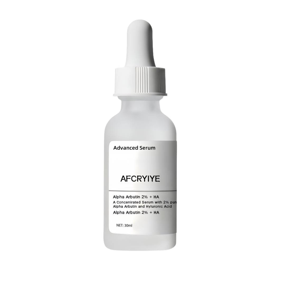 2% Alpha Arbutin + Hyaluronic Acid Facial Serum – Brightening Serum for Dark Spots, Fade Acne Scars & Pigmentation – Helps Reduce The Appearance of Melasma & Blemishes – 1 Fl Oz (1)