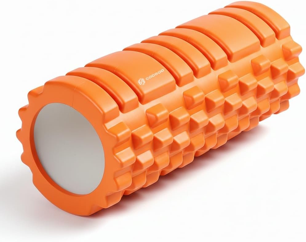 Foam Roller – Deep Tissue Medium Density Muscle Massager with Myofascial Trigger Point Release, Back Massage Roller for Soreness and Mobility 13 x 5.5 Inch