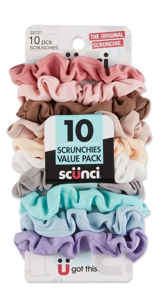 Scunci Value Pack No Damage Scrunchies – 10 Pcs.