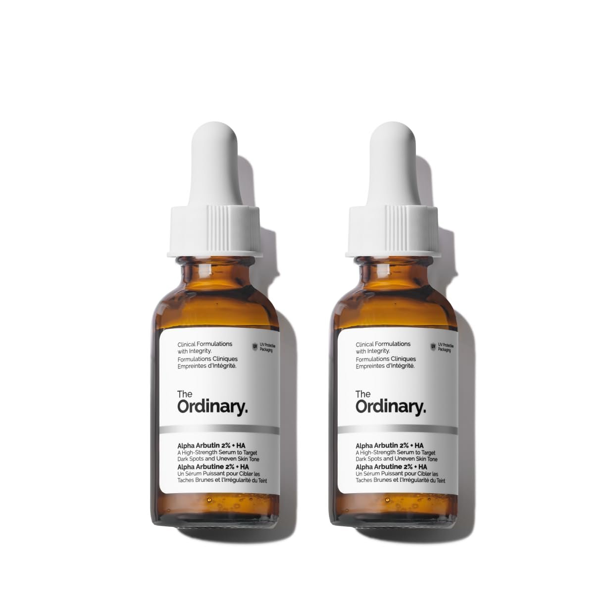 The Ordinary Alpha Arbutin 2% + Hyaluronic Acid, Brightens Skin and Targets Dark Spots, 1 Fl Oz