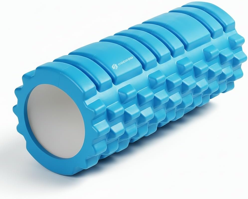 Foam Roller – Deep Tissue Medium Density Muscle Massager with Myofascial Trigger Point Release, Back Massage Roller for Soreness and Mobility 13 x 5.5 Inch