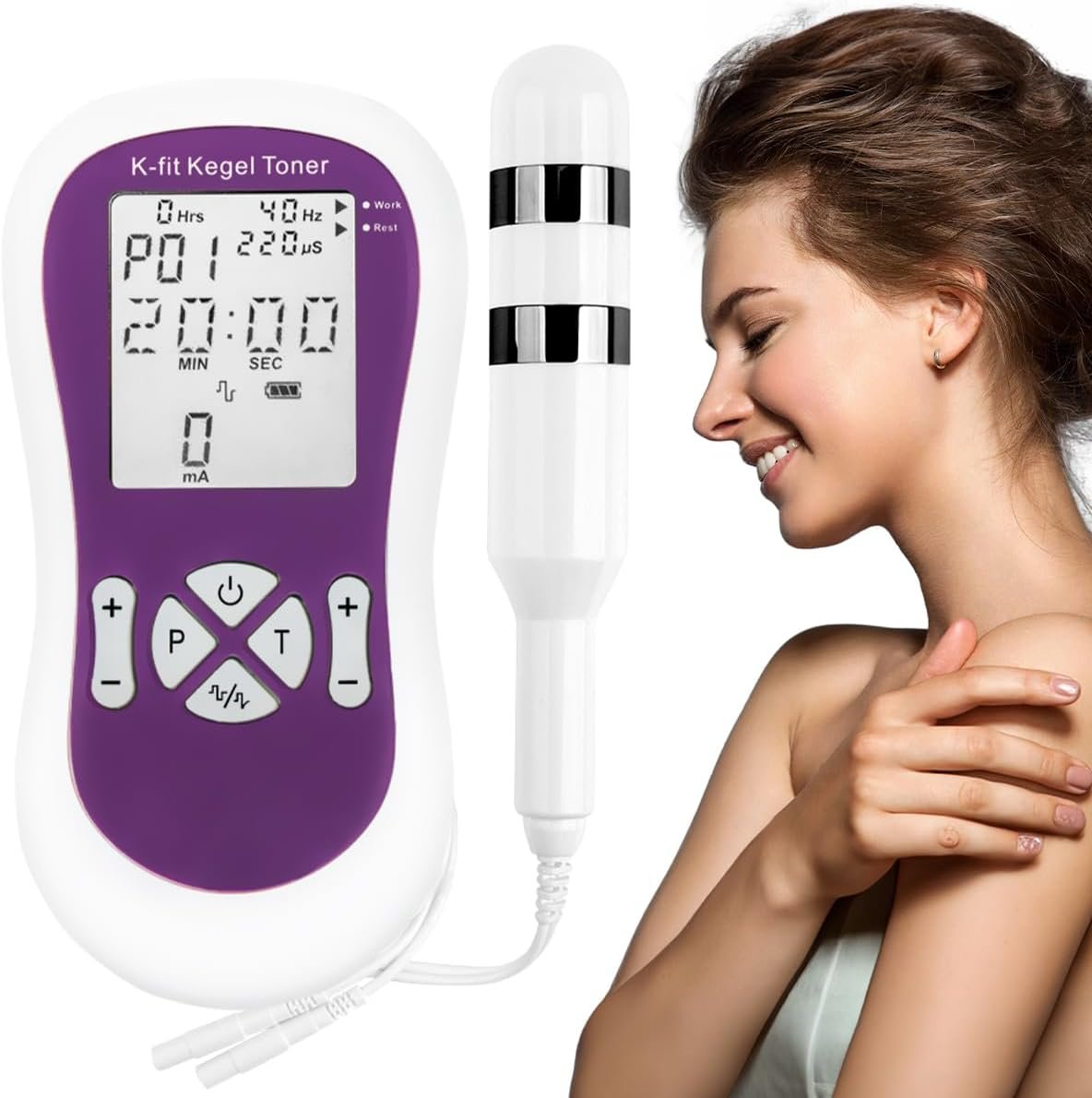K-fit Kegel Toner for Women – Electric Pelvic Muscle Exerciser for Automatic Kegels, Incontinence Stimulator