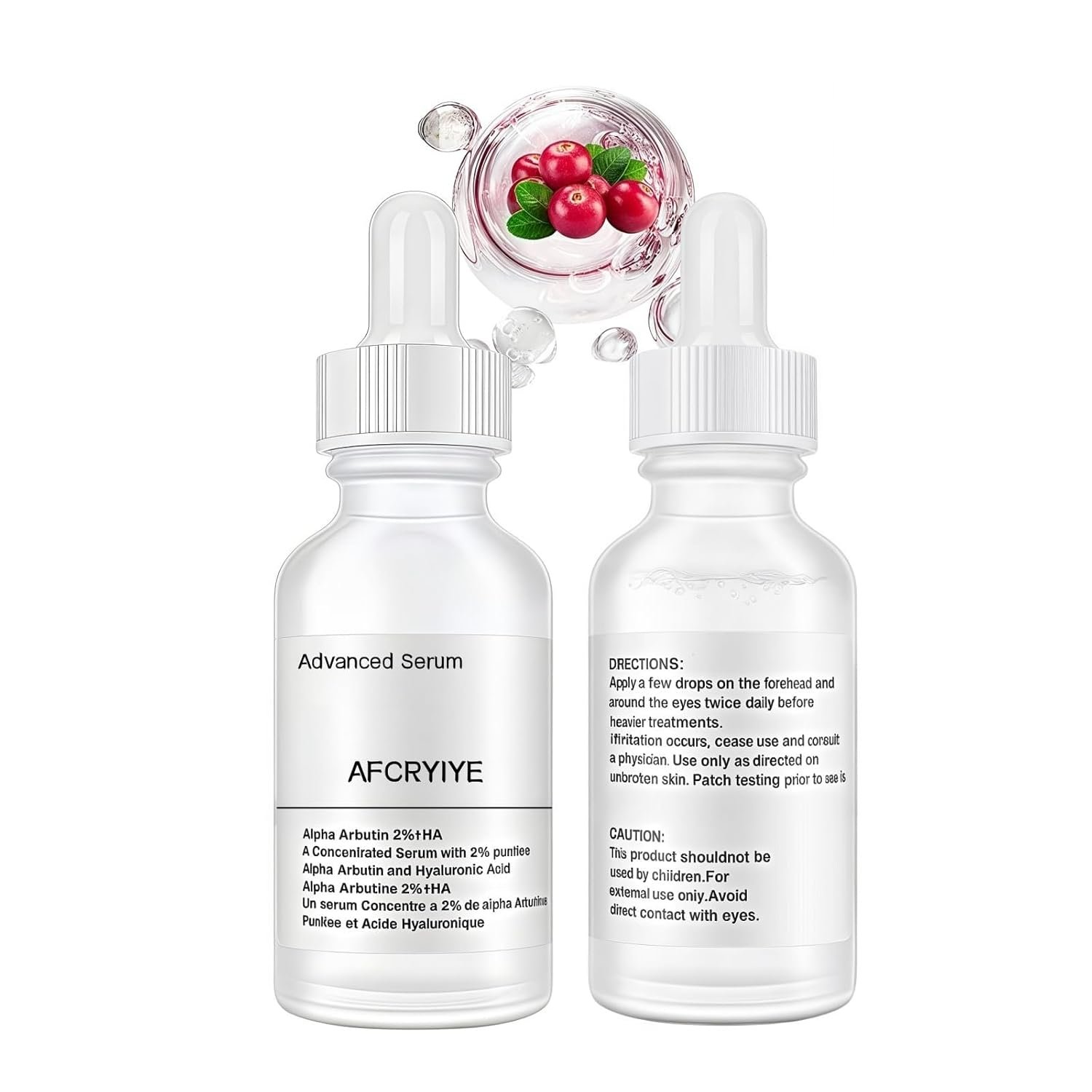 2% Alpha Arbutin + Hyaluronic Acid Facial Serum – Brightening Serum for Dark Spots, Fade Acne Scars & Pigmentation – Helps Reduce The Appearance of Melasma & Blemishes – 1 Fl Oz (2PC)