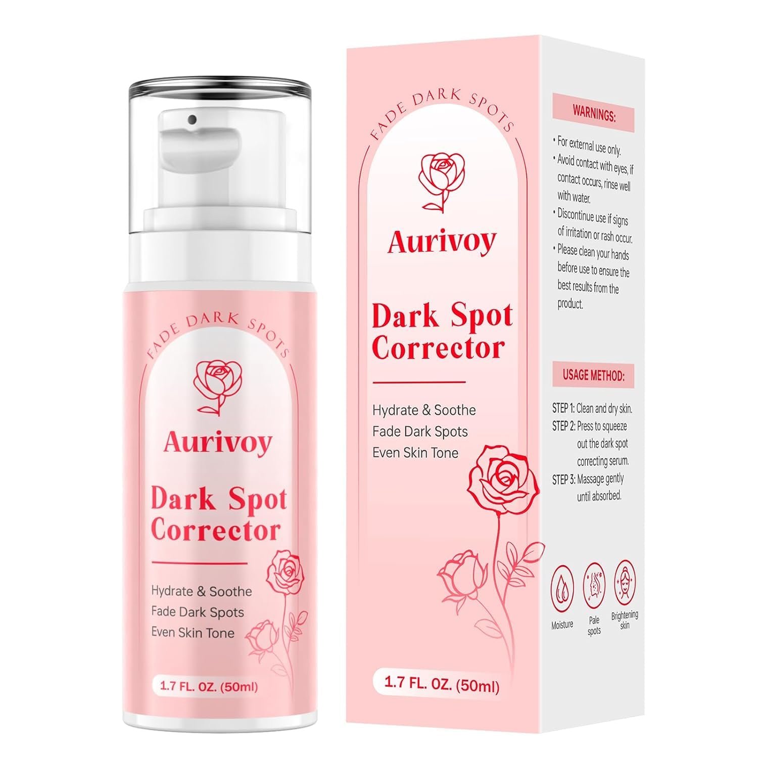 Dark Spot Remover for Face and Body – Dark Spot Corrector Serum for Face – Sun Spots, Age Spots, Freckles & Melasma Remover – Brown Spot Corrector Evens Skin Tone for All Skin Type 1.7 Fl Oz