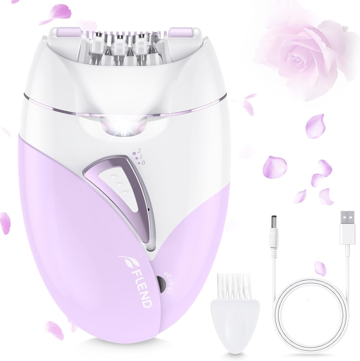 Epilator,Epilator for Women,Facial Hair Removal for Women Rechargeable,2 Speeds Hair Removal Device with 36 Tweezers,Electric Lady Shaver for Face Legs/Face/Bikini/Arms,Epilator for face Smooth Skin