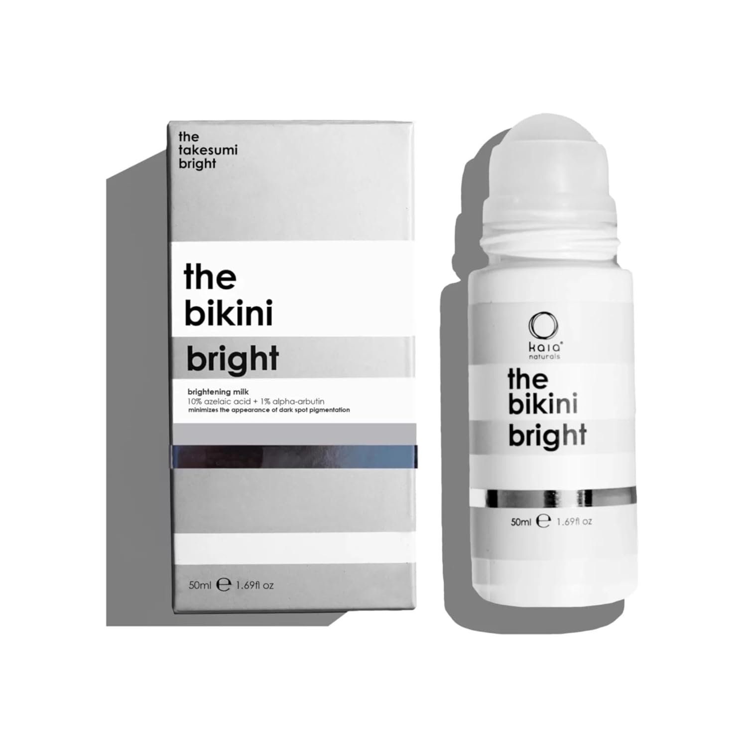 Kaia Naturals The takesumi Bright® The Bikini Bright – Brightening Milk with 10% Azelaic Acid, Alpha Arbutin, and Canadian Willowherb for Dark Spot Pigmentation in Bikini Area and Inner Thighs