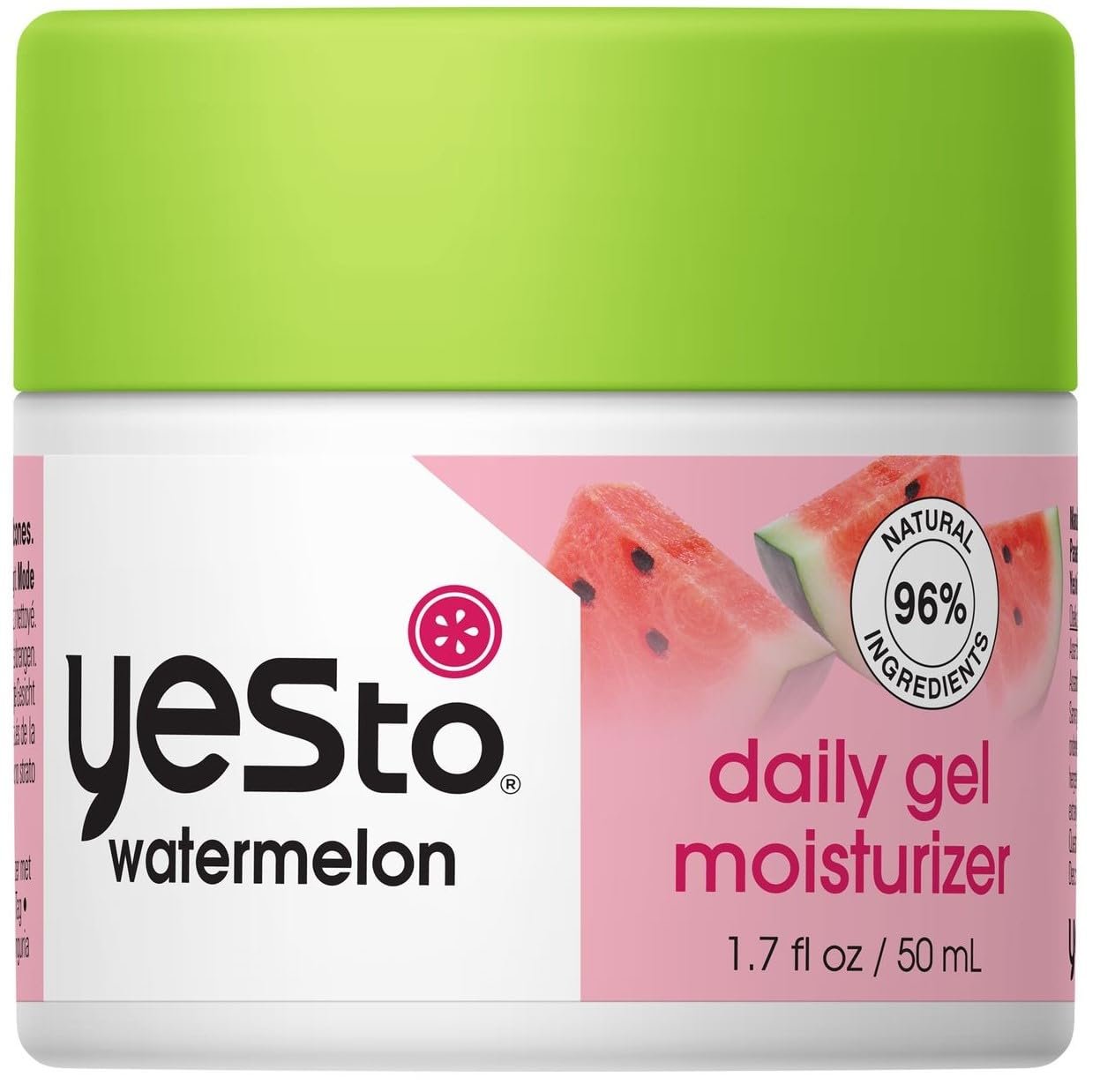 Yes To Watermelon Daily Gel Moisturizer, Plumping Moisturizer That Improves Texture & Refreshes Your Skin, With Antioxidants, Sodium Hyaluronate & Vitamin C, Natural, Vegan & Cruelty Free, 1.7 Fl Oz