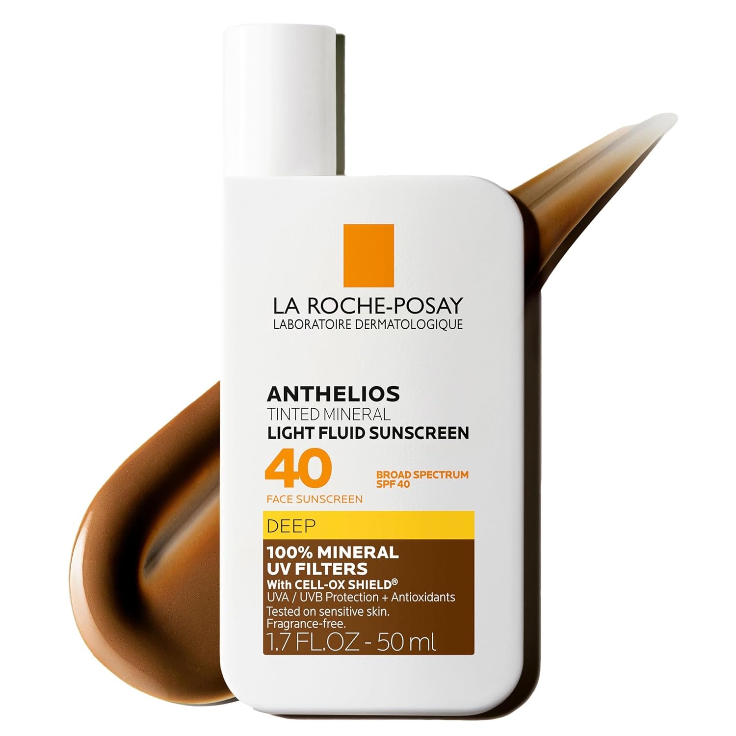 La Roche-Posay Anthelios Sunscreen SPF 40, Ultra-Light Fluid Broad Spectrum SPF 40, Face Sunscreen with Titanium Dioxide Mineral, Lightweight & Fast-Absorbing, Oil-Free, Matte Finish