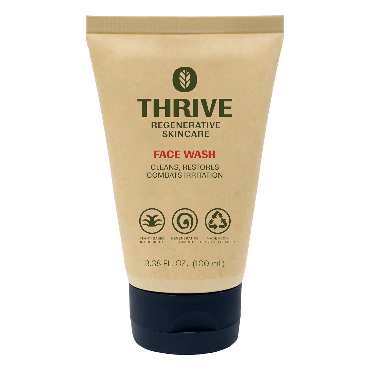 Thrive Natural Care Face Wash Gel – Daily Facial Cleanser – Gently Cleanses Face Without Over Drying – Vegan