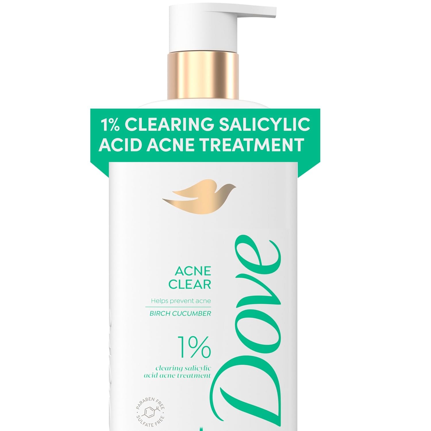 Dove Body Wash Acne Clear Clears & helps prevent acne 1% clearing salicylic acid acne treatment 18.5 Fl oz
