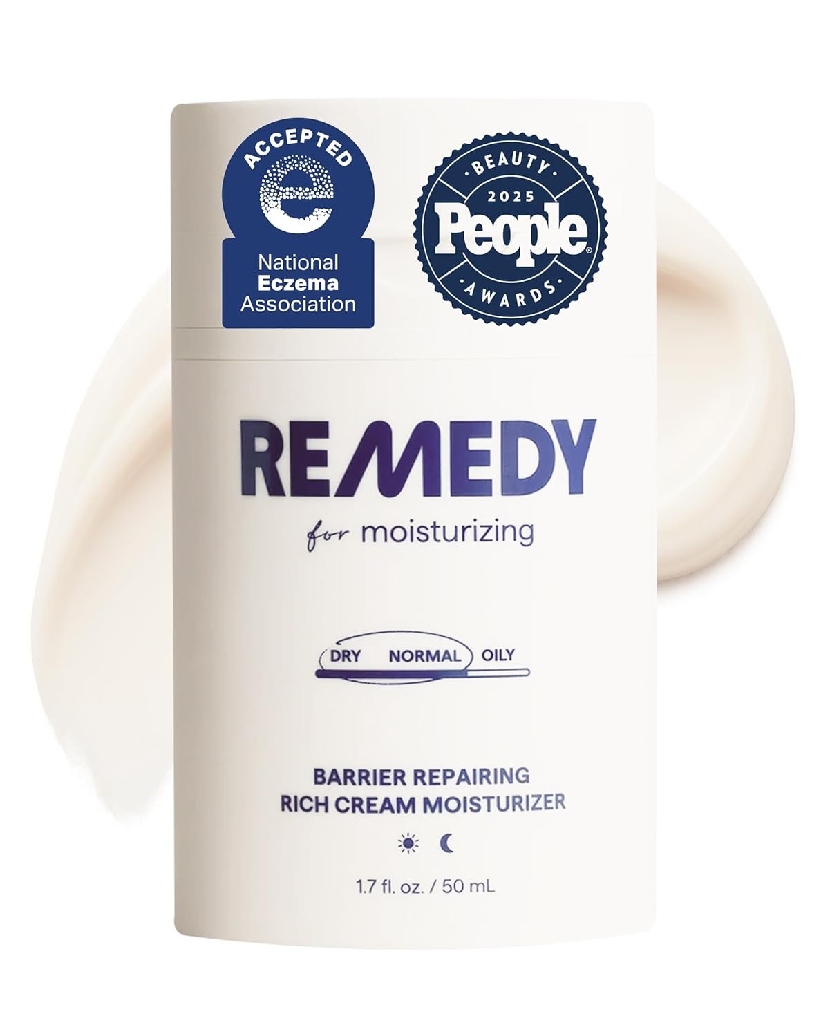 Remedy for Rich Moisture | Barrier Repairing Rich Cream Moisturizer for Normal to Dry Skin | Quadruple Ceramide Complex, Peptides, Squalane, Glycerin | By Dermatologist Dr. Shah, 1.7 fl. oz