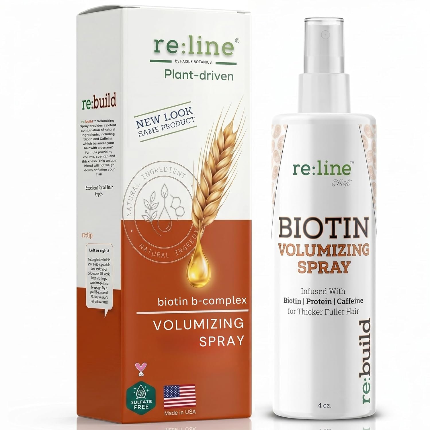 Biotin Volumizing Spray – Natural Hair Thickening and Growth Product for Fine Hair Texture – Volumizer for Men and Women