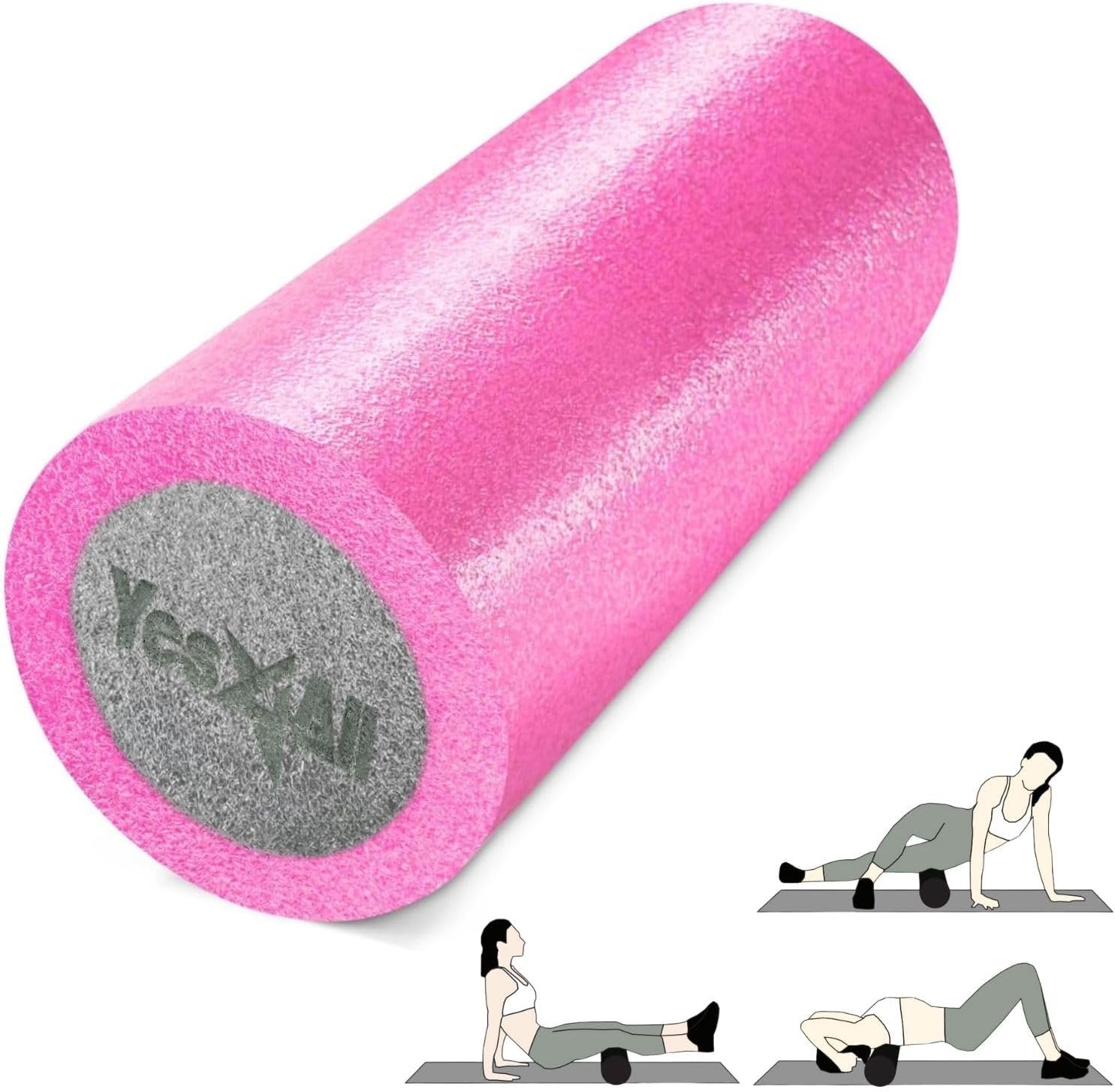 Yes4All High-Density EPP Round Back Roller Foam, Exercise Foam Roller for Yoga, Pilates & Stretching – 12, 18, 24, 36 inch