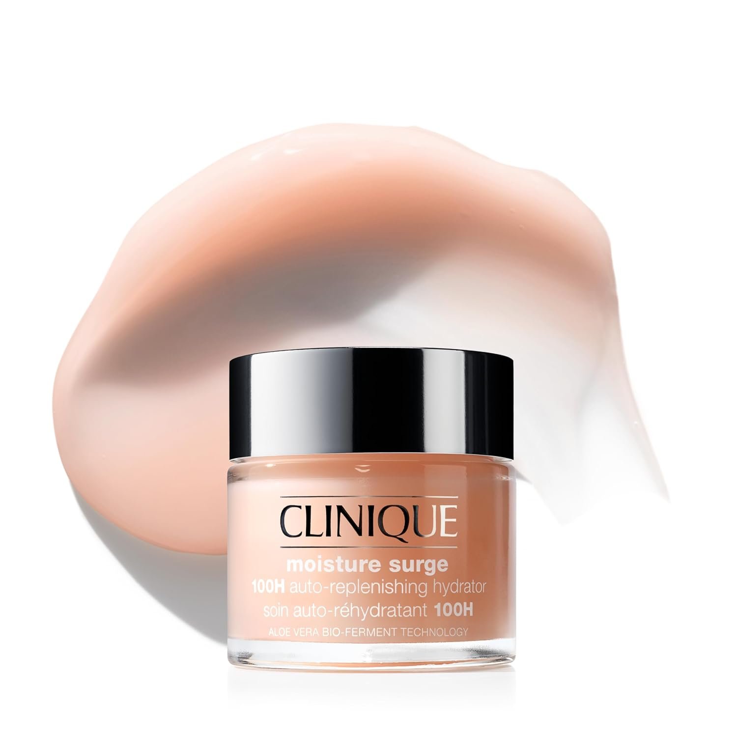 Clinique Moisture Surge 100H Auto-Replenishing Hydrator Oil Free Face Moisturizer | With Hyaluronic Acid, Aloe Bioferment and Vitamins C + E | For All Skin Types | Hydrating + Moisturizing