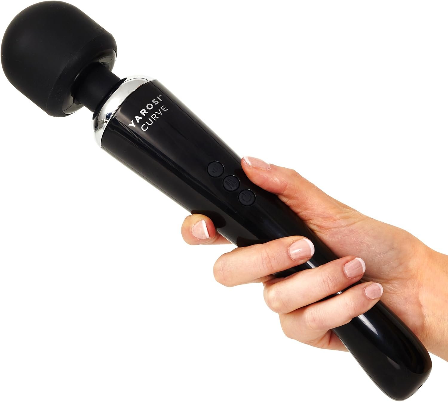Yarosi Curve Therapeutic Device – 8 Powerful Speeds and 20 Patterns – for Muscle Aches and Sports Recovery – Rechargeable – Travel Friendly – Black