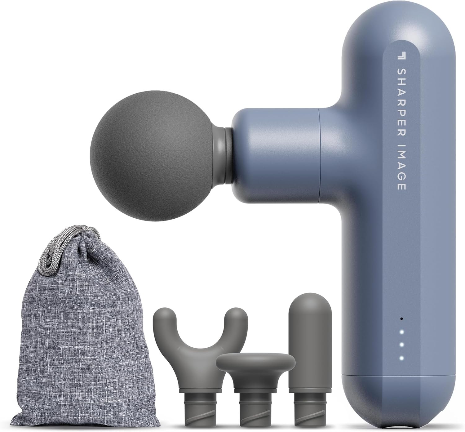 Sharper Image Powerboost Move Aero [New 2026 Version] Mini Deep Tissue Percussion Massage Gun| Muscle Recovery & Pain Relief Massage Tool| Full Body Back & Shoulder Massager| Travel Gift for Men Women