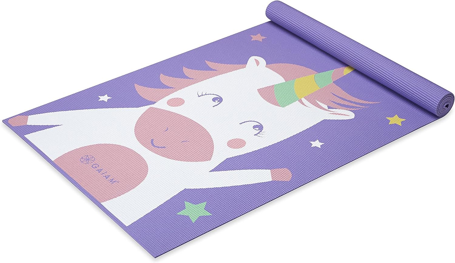 Gaiam Kids Yoga Mat Exercise Mat, Yoga for Kids with Fun Prints – Playtime for Babies, Active & Calm Toddlers and Young Children