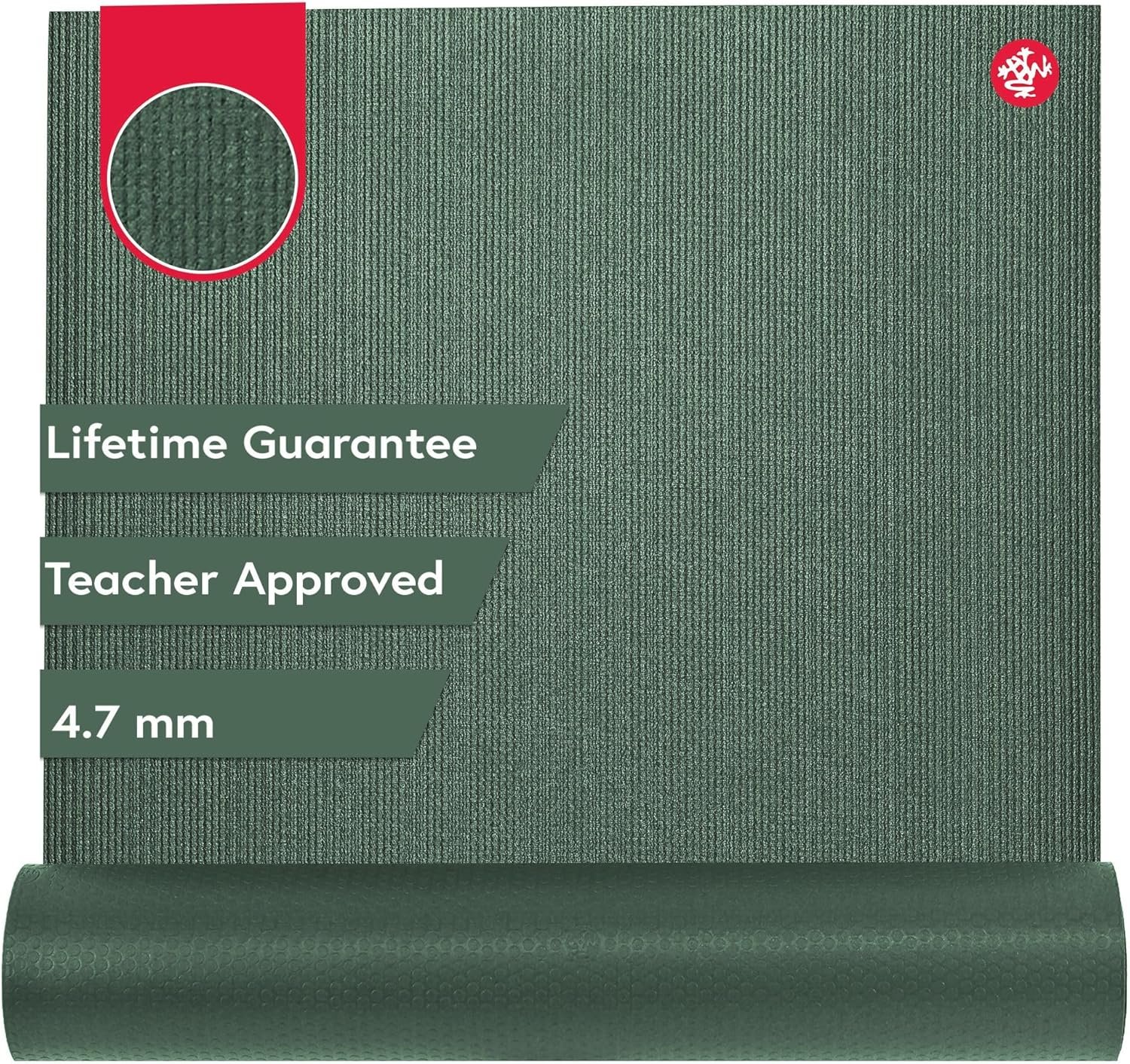 Manduka Prolite Yoga and Pilates Mat 4.7mm Thick, Non-Slip, Non-Toxic, Eco-Friendly, Long. Made with Dense Cushioning for Stability and Support