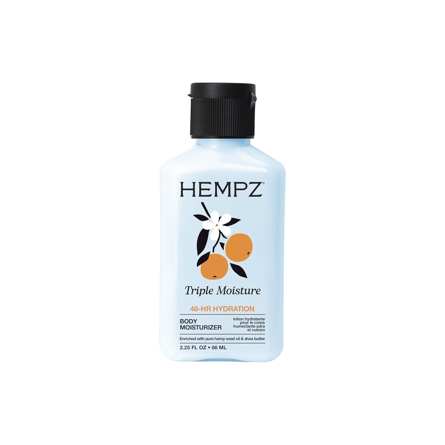 HEMPZ Body Lotion Triple Moisture – Whipped Crème Daily Moisturizing Cream, Shea Butter Hand and Body Moisturizer – Hemp Lotion – Skin Care Products, Hemp Seed Oil – 2.25 oz.
