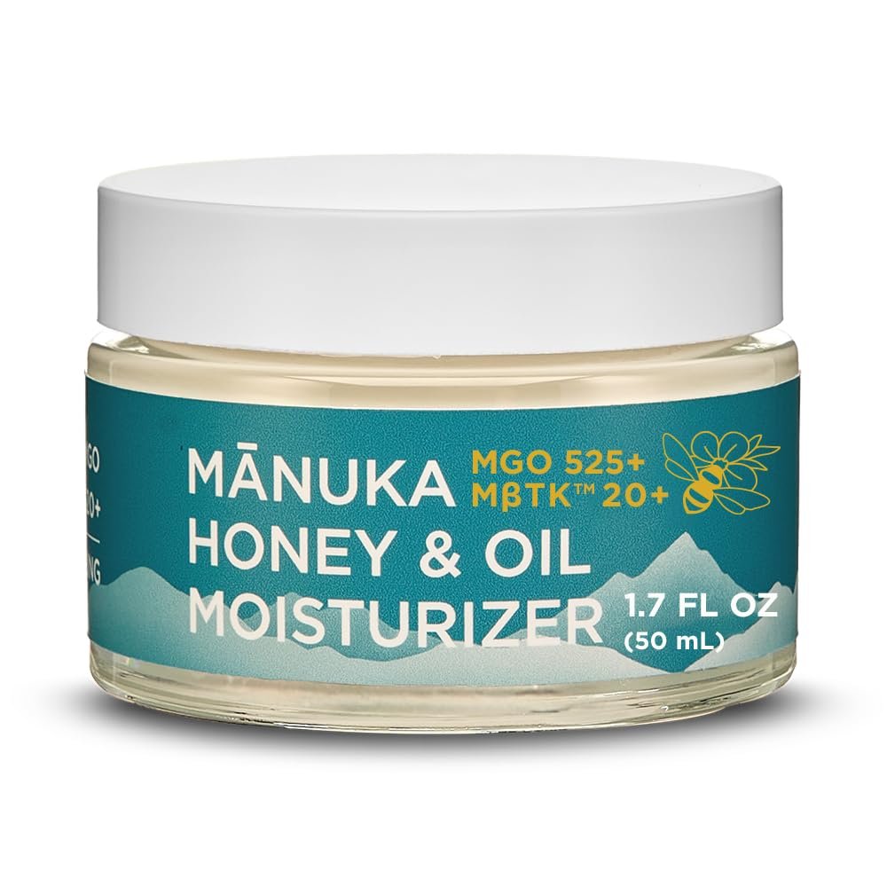 MELORA Manuka Honey Moisturizing Face Cream (1.7 Oz) – Face Moisturizer with Manuka Honey & Oil for Dry or Sensitive Skin – Anti-Aging Cream Facial Moisturizer for Women & Men