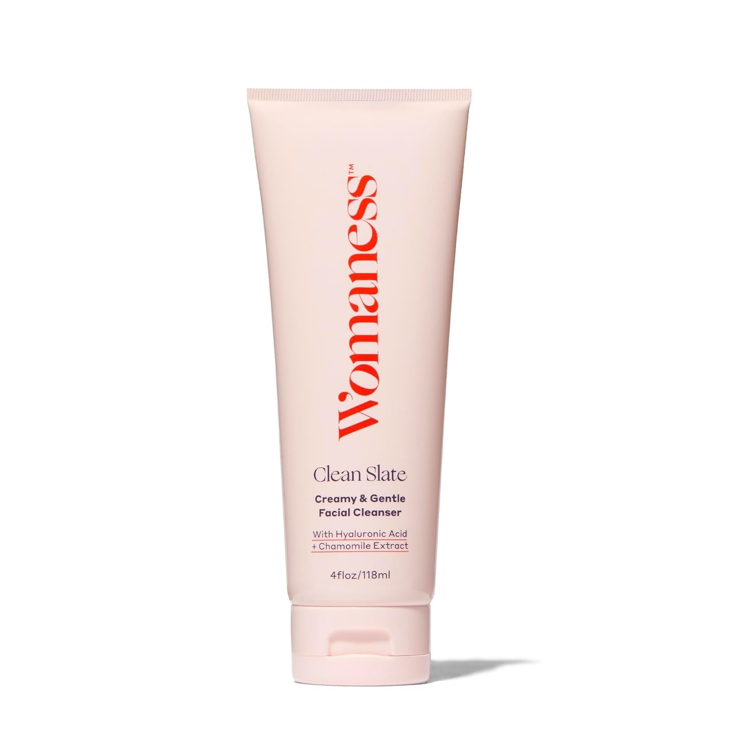 Womaness Clean Slate – Hydrating Cream Facial Cleanser for Women – Face Wash Sensitive Skin – Gentle Non Foaming Cleanser for Dry and Aging Skin with Hyaluronic Acid and Lactic Acid – 4oz