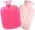 Hot Water Bottle with Knitted Cover,2L Hot Water Bag,Hand Warmer Bag,Hot and Cold Therapies for Sore Muscles,Menstrual Cramps,Neck and Shoulder Pain Relief,Great for Women,Childs (Pink)