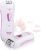 Epilator Smooth Glide Epilator for Women Face RechargeableEpilator for Women FacialEpilator Hair Remover Smooth GlideEpilator for WomenFace Bikini Hair Removal Arms/Face/Peach Fuzz White Portable