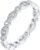 PAVOI 14K Gold Plated Cubic Zirconia Band | Round Milgrain Eternity Bands | Gold Rings for Women