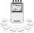 iSTIM EV-805 TENS EMS 4 Channel Rechargeable Combo Machine Unit – Muscle Stimulator + Back Pain Relief and Management- 24 Programs/Backlit (Including Electrodes Pads)