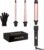 3 in 1 Curling Wand Set – SIQUER Hair Waver Curling Iron for Women with 3 Interchangable Ceramic Beach Waves Wands 1/2 Inch to 1 1/4 Inch Fast Heating Up Hair Curler with Box (Rose, Black)
