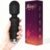 Upgraded Handheld Rose Black Mini Massager Tool Device, Premium Silicone Relaxation Massager Rechargeable to Relieve Whole Body Muscle Tension, 20 Modes 8 Speeds