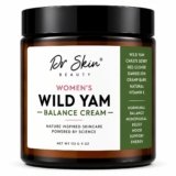 Dr. Skin Organic Wild Yam Cream for Women | Herbal Balancing Moisturizer for Women’s Comfort with Dandelion, Red Clover, Chaste Berry & Cramp Bark | Nourishing Natural Cream, 4oz