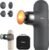 RENPHO Mini Thermal Massage Gun with Heat, Fathers Day Dad Gifts, Portable Deep Tissue Percussion Massager with 4 Heads for Neck & Back Comfort, Ultra-Quiet for Home, Office & Travel, Carry Case