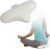 Meditation Cushion, Floor Pillows for Sitting, Organic Yoga Mats Ergonomic Meditation Seat Cushions, White Yoga Body Pillow for Men Women, Adults Portable Travel Meditation Back Support Floor Pad