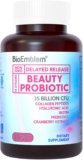 BioEmblem Beauty Probiotics for Women, 35 Billion CFU 14 Strains with Biotin, Collagen, Prebiotics for Digestive Health, Hair Skin and Nails, Vaginal Probiotics Supplement, Shelf Stable, 30 Caps