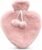 Happy Heaters Hot Water Bottle with Fluffy Cover – Pink, Ideal for Period, Back & Neck Pain Relief – for Women, Seniors & Kids – USA Version