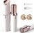 Facial Hair Removal for Women, Ladies Face Shaver for Upper Lip Chin and Peach Fuzz with USB Rechargeable Included 2 pc Replacement Heads