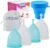 Croing 4pcs Menstrual Cup with 1 pc Sterilize Cup,Menstrual Cup Holder, Storing Period Cup(Blue and White)