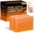 QOOQ Turmeric Kojic Acid Soap for Dark Spots Remover – Facial Cleansing Bar with Vitamin C, Retinol, Collagen, Vitamin E, Glycerin, Shea Butter & Castile Olive Oil – Soap for Women & Men (120g x 2)