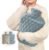 Hot Water Bottle with Softer Cover 3L Extra Large Hot Water Bag with Hand Pocket, Hot Cold Compress for Pain Relief, Hands Feet Warmer, Warming Bed