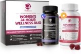 Lukaree Evening Primrose Oil for Women + Cranberry Supplement, for Hormone | Wellness Duo – Mood & Relaxation Supports Urinary Health, Skin & Immune, Gluten-Free, Vegan, 30 Day Supply