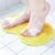 Silicone Shower Scrubber Mat Back Exfoliating Acupressure Pad Non Slip Shower Mat Massages for Men and Women,Yellow