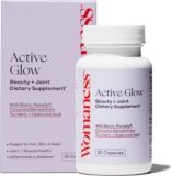 Womaness Active Glow Hair Skin and Nails Vitamins for Women – Hair Growth Vitamins with Hyaluronic Acid – Biotin and Curcumin – Nail Care, Joint Support and Glow Supplements for Dry Skin – 30 Capsules