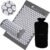 ROMIX Acupressure Mat and Pillow Set, Acupuncture Mat for Back Pain, Neck, Shoulder Pain Relief, Stress Reduction, Wellness Therapy, Cushioned Acupressure Mats with Carry Bag for Men and Women