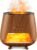 Essential Oil Diffuser for Home: 200ml Aromatherapy Diffuser with Himalayan Pink Salt Rock, Cool Mist Humidifier with Auto Off Function and 9 Colors LED Night Light for Bedroom