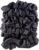 Amazon Basics Satin Scrunchies – No Crease, No Damage Hair Ties – Frizz Free, Gentle, Stylish Scrunchies. Black, 8 Count, For Thin and Normal Hair