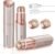 Facial Hair Removal for Women: Electric Hair Removal Device – Rechargeable Painless Face Razor for Chin Upper Lip Peach Fuzz with Light Gifts for Women(Rose Gold)