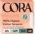 Cora Organic Tampons Multipack (12 Light, 12 Regular, 12 Super Tampons)