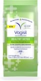 VAGISIL Health Detox Feminine Cleansing Wipes, 20 Wipes (1 Pack) | Health Detox feminine wipes gently removes harmful bacteria. With natural essential oils. Hypoallergenic & pH balanced.