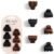 Kitsch Mini Claw Clips for Women – Stylish Small Hair Clips for Kids | Stays In Place Without Pulling or Snagging | Durable & Sturdy Plastic | Ideal Gifts for Women – Tortoise & Black, 6 Pcs